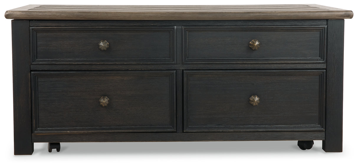 Tyler Creek Coffee Table and 2 End Tables with Console