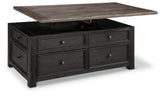 Tyler Creek Coffee Table and 2 End Tables with Console