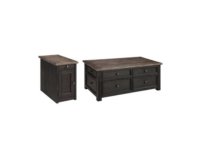 Tyler Creek 2-Piece Coffee Table with 1 End Table (Coffee Table with Lift Top, Chairside End Table)