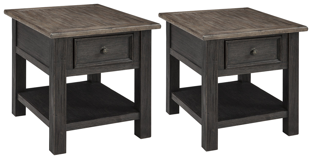Tyler Creek 2-Piece 2 End Tables (End Table, End Table)