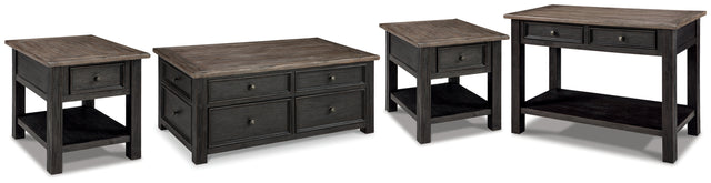 Tyler Creek Coffee Table and 2 End Tables with Console