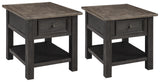 Tyler Creek 2-Piece 2 End Tables (End Table, End Table)