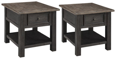 Tyler Creek 2-Piece 2 End Tables (End Table, End Table)