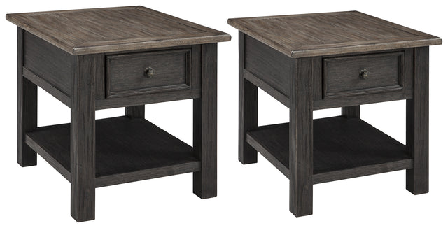 Tyler Creek 2-Piece 2 End Tables (End Table, End Table)