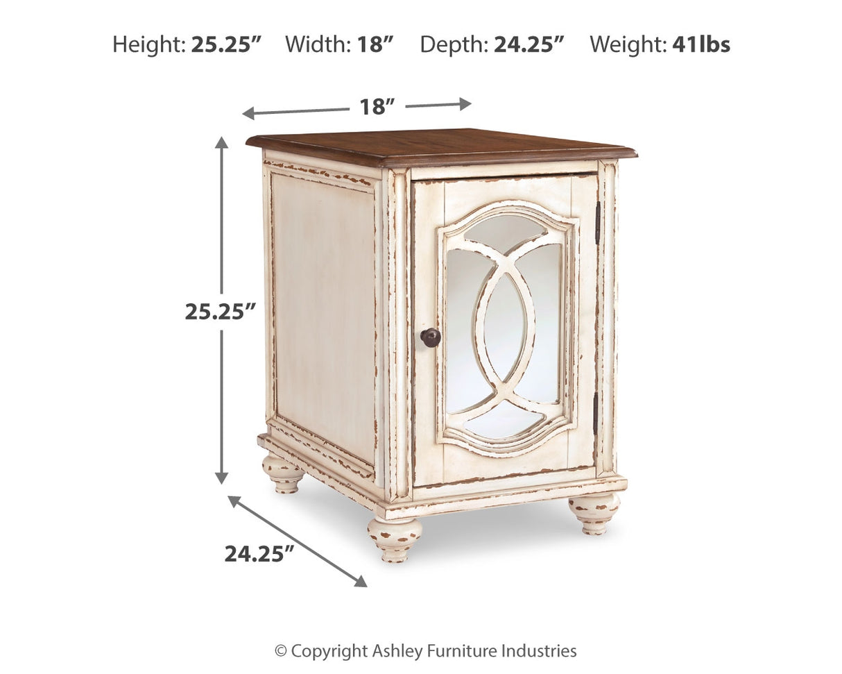 Realyn Coffee Table and 2 End Tables