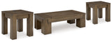 Rosswain 3-Piece Coffee Table with 2 End Tables (Lift-Top Coffee Table, End Table, End Table)