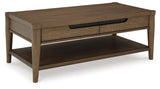 Roanhowe 2-Piece Coffee Table with 1 End Table (Coffee Table, End Table)
