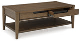 Roanhowe 2-Piece Coffee Table with 1 End Table (Coffee Table, End Table)