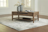 Roanhowe 2-Piece Coffee Table with 1 End Table (Coffee Table, End Table)