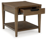 Roanhowe 2-Piece Coffee Table with 1 End Table (Coffee Table, End Table)