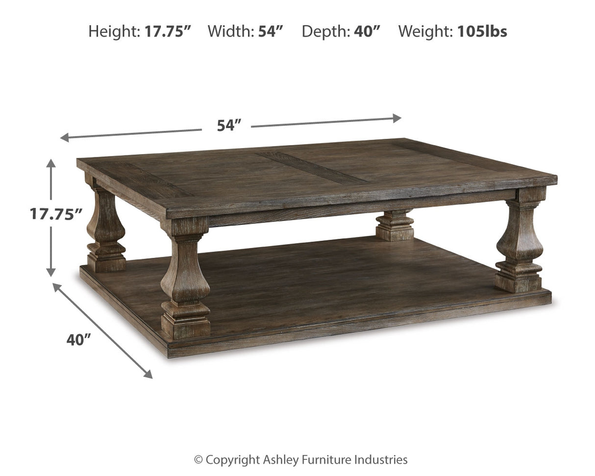 Johnelle Coffee Table and 2 End Tables