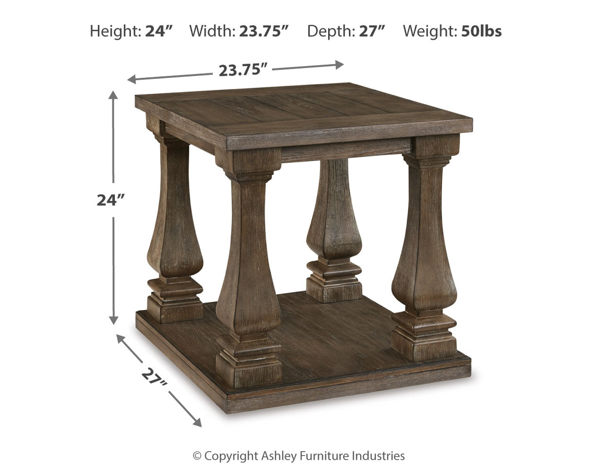 Johnelle Coffee Table and 2 End Tables