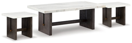 Burkhaus 3-Piece Coffee Table with 2 End Tables (Coffee Table, End Table, End Table)