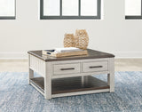 Darborn Lift-top Coffee Table and 2 Chairside End Tables