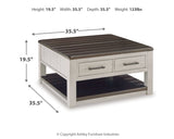 Darborn 2-Piece Coffee Table with 1 End Table (Lift-Top Coffee Table, Chairside End Table)