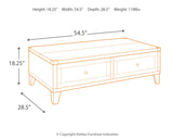 Todoe Coffee Table with Lift Top