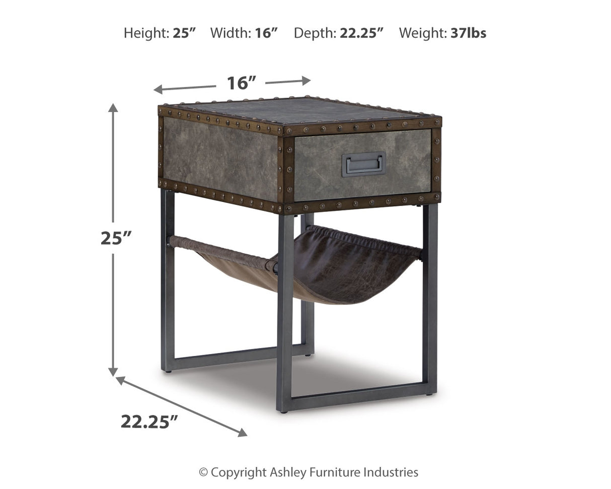 Derrylin Lift-top Coffee Table and 2 Chairside End Tables