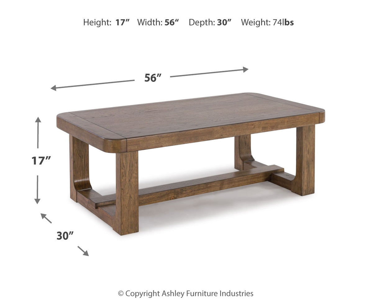 Cabalynn Coffee Table and 2 End Tables