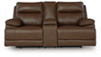 VonRyan Power Reclining Loveseat (Color: Tobacco)