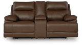 VonRyan Power Reclining Loveseat (Color: Tobacco)