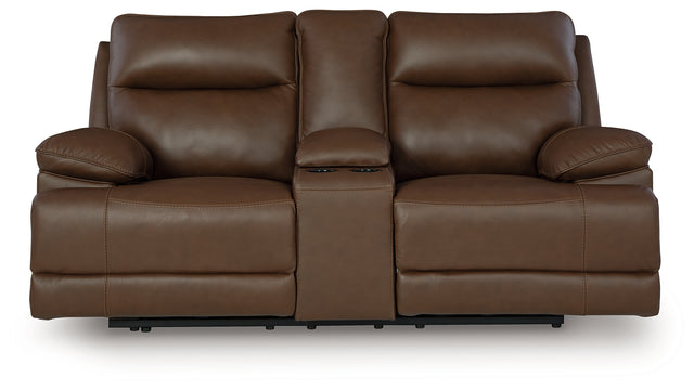 VonRyan Power Reclining Loveseat (Color: Tobacco)