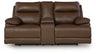 VonRyan Power Reclining Loveseat (Color: Tobacco)