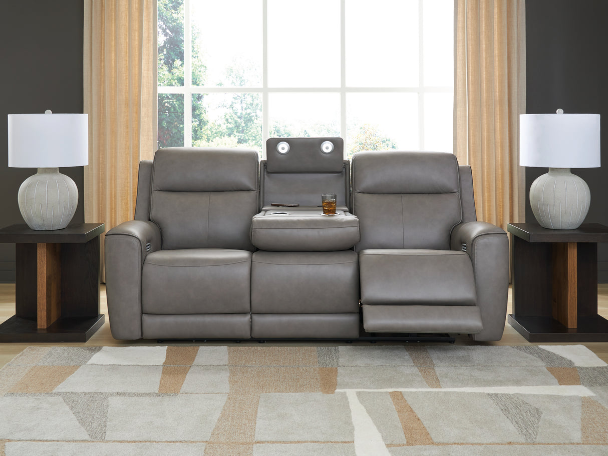 5Z-Comfort Power Reclining Sofa (Color: Coin)