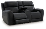 5Z-Comfort Power Reclining Loveseat with Console (Color: Onyx)