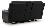 5Z-Comfort Power Reclining Loveseat with Console (Color: Onyx)
