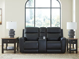 5Z-Comfort Power Reclining Loveseat with Console (Color: Onyx)
