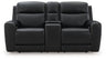 5Z-Comfort Power Reclining Loveseat with Console (Color: Onyx)