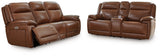 Healy Pier 2-Piece Sofa and Loveseat (Power Reclining Sofa, Power Reclining Loveseat with Console)