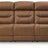 Knightington Power Reclining Sofa with Audio Seating (Color: Caramel)