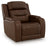 Knightington Power Recliner with Audio Seating (Color: Brown)