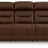 Knightington Power Reclining Sofa with Audio Seating (Color: Brown)