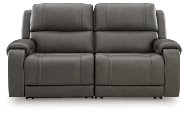 5Z - Pittson 2-Piece Power Reclining Sectional Loveseat