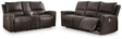 Boxmere 2-Piece Sofa and Loveseat (Power Reclining Sofa, Power Reclining Loveseat with Console)