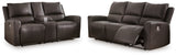 Boxmere 2-Piece Sofa and Loveseat (Power Reclining Sofa, Power Reclining Loveseat with Console)