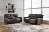 Boxmere 2-Piece Sofa and Loveseat (Power Reclining Sofa, Power Reclining Loveseat with Console)