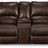 Alessandro Power Reclining Loveseat with Console (Color: Walnut)