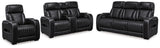 Boyington 3-Piece Sofa, Loveseat and Recliner (Power Reclining Sofa, Power Reclining Loveseat with Console, Power Recliner)