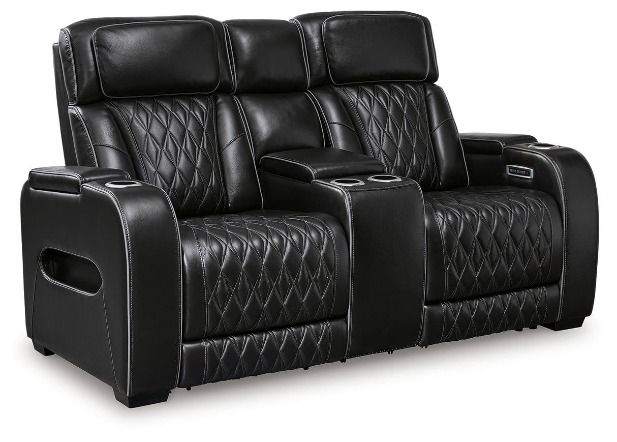 Boyington 3-Piece Sofa, Loveseat and Recliner (Power Reclining Sofa, Power Reclining Loveseat with Console, Power Recliner)