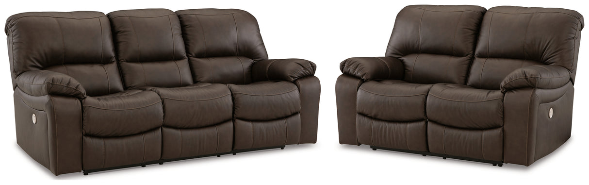 Leesworth 2-Piece Sofa and Loveseat (Power Reclining Sofa, Power Reclining Loveseat)