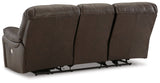 Leesworth Power Reclining Sofa (Color: Dark Brown)