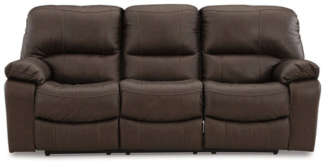 Leesworth Power Reclining Sofa (Color: Dark Brown)