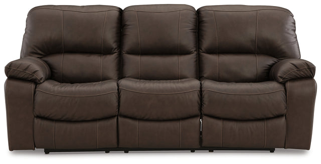 Leesworth Power Reclining Sofa (Color: Dark Brown)