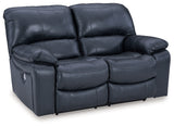 Leesworth 3-Piece Sofa, Loveseat and Recliner (Power Reclining Sofa, Power Reclining Loveseat, Power Recliner)