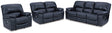 Leesworth 3-Piece Sofa, Loveseat and Recliner (Power Reclining Sofa, Power Reclining Loveseat, Power Recliner)