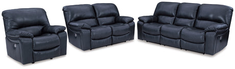 Leesworth 3-Piece Sofa, Loveseat and Recliner (Power Reclining Sofa, Power Reclining Loveseat, Power Recliner)