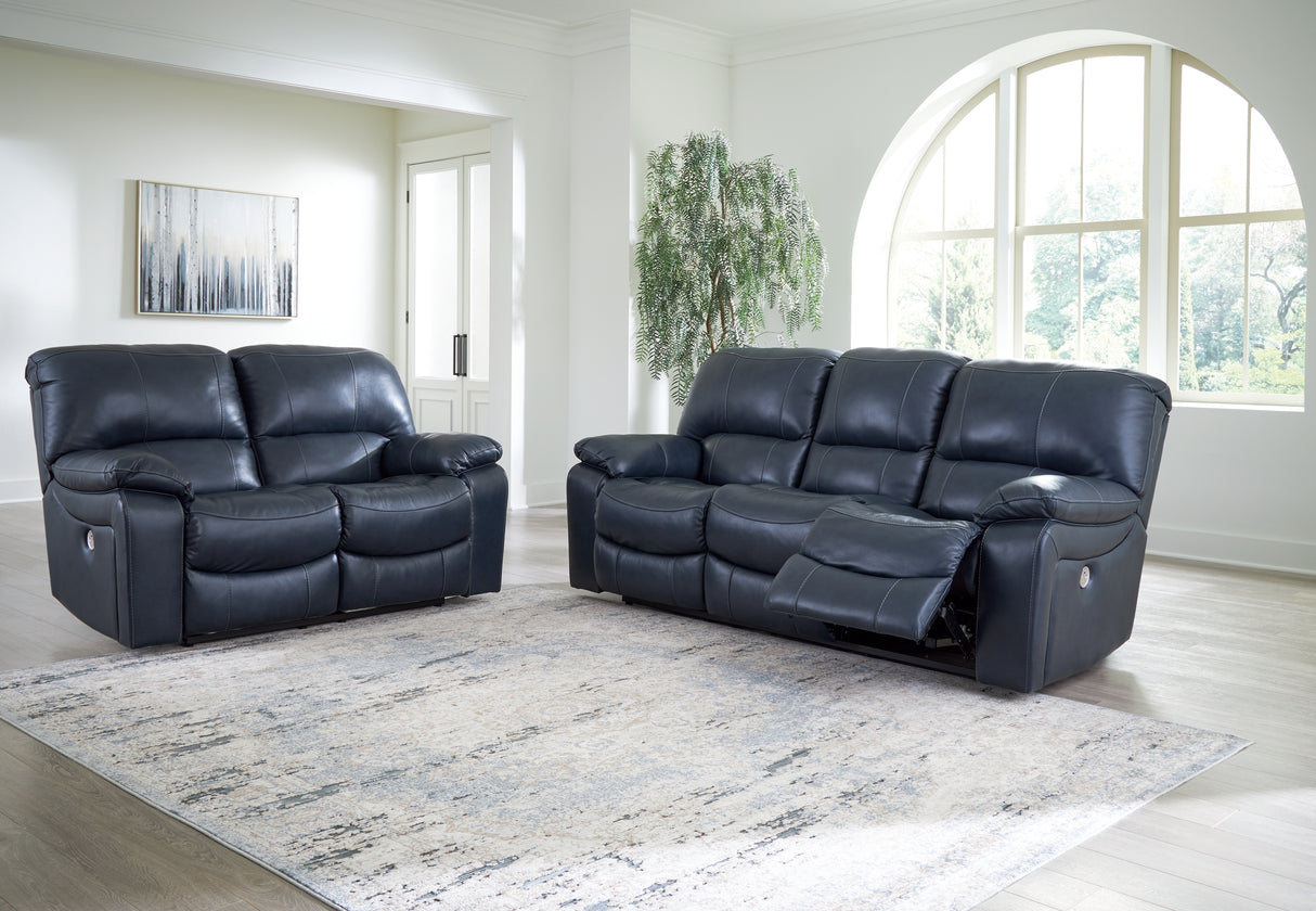Leesworth 3-Piece Sofa, Loveseat and Recliner (Power Reclining Sofa, Power Reclining Loveseat, Power Recliner)